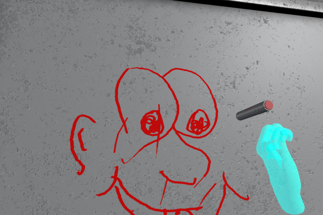 Kritzeleien am Whiteboard