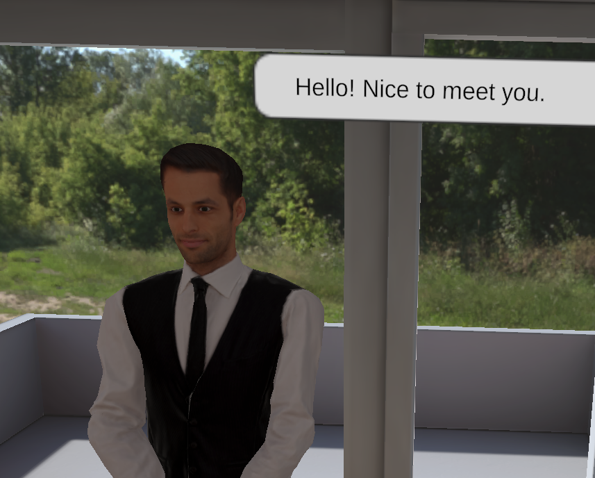 Chatbot mit eingeblendeter Sprechblase